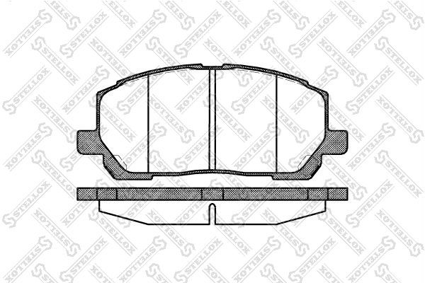 855 00=D2231-01 [0446548090] !колодки дисковые п.\ Lexus RX300 V6 00-01 866-000-SX STELLOX