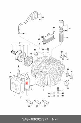 Уплотнитель 0GC927377 0GC927377 VAG