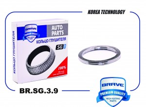Кольцо глушителя BR.SG.3.9 90917-06089 Toyota Land Cruiser,Corolla E150 06-, RAV BRSG39 BRAVE