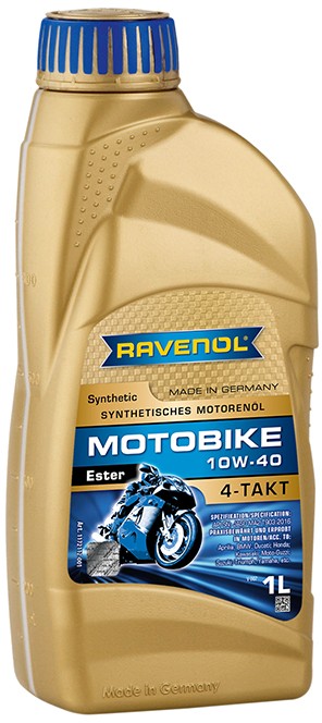 Масло моторное для 4-х тактных двигателей RAVENOL ESTER 4T 10W40 п/синт.1л 1172112-001 RAVENOL