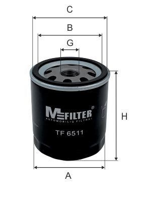 фильтр масляный!\ Toyota 4 Runner/Hi-Ace/Land Cruiser/Previa/Yaris 2.0-3.4/1.4D  TF6511 MFILTER AUTOMOTIVE FILTERS