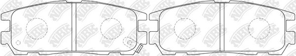 Колодки тормозные GREAT WALL Hover 3 (09-),5 (10-) задние (4шт.) NIBK PN4299 NIBK