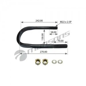 Стремянка BPW 150x270/238xМ22 в сборе 300.318 MANSONS