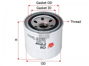 Фильтр масляный SUBARU Tribeca (05-07) (EZ30) SAKURA C1605 SAKURA