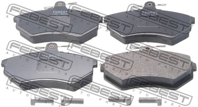 Колодки тормозные передние 1701-8D2F FEBEST