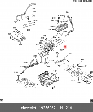 GENERAL MOTORS, СВЕЧА ЗАЖИГАНИЯ 19256067 GENERAL MOTORS