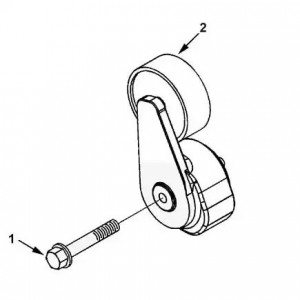 Натяжитель ремня КАМАЗ Камминз ISBe (Ролик гладкий) (4936440) (Haffen) 0143 HAFFEN