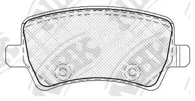 Колодки тормозные FORD Galaxy,S-Max VOLVO задние (4шт.) NIBK PN0463 NIBK