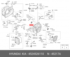 сальник привода! правый 37х65х10\ Hyundai Solaris/Creta/Tucson 4524526110 HYUNDAI