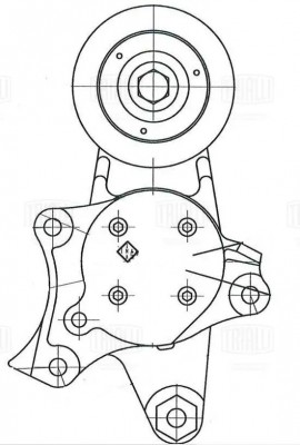 Ролик привод. ремня Toyota LC Prado (09-) 2.8d [GD] (с натяж. мех.) (CM 5980) CM 5980 TRIALLI