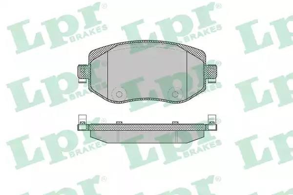 Колодки тормозные дисковые 05P2005 05P2005 LPR