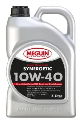 6333 Meguin Мин. мот.масло Megol Motorenoel Synergetic 10W-40 CG-4/SL A3/B3/E3 ( 6333 MEGUIN