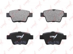 колодки дисковые задн.! дл. 95.2мм, выс. 47.1мм\ Citroen C4, Peugeot 307 1.4-2.0 BD-2211 LYNXAUTO