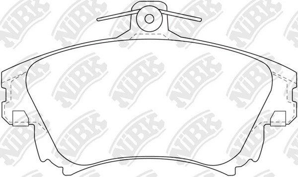Колодки тормозные дисковые MITSUBISHI CARISMA 95-06/COLT 04-/VOLVO S40/V40 -04   PN3126 NIBK