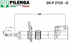 Амортизатор передний LADA KALINA (1119) правый масляный SH-P2719-O SHP2719O PILENGA