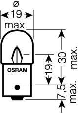 Лампа [2шт] R5W (5W) BA15s блистер 24V 5627-02B 4050300925967 5627-02B OSRAM