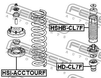 Проставка пружины верхняя HONDA ACCORD 2008-2011 HSI-ACCTOURF HSI-ACCTOURF FEBEST