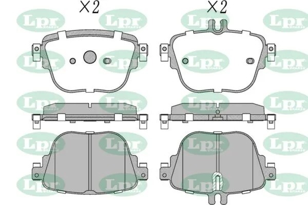 Колодки тормозные MERCEDES W213 16- задние 05P2168 05P2168 LPR