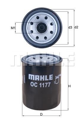 SUBARU IMPREZA (G12) (2008-2011) OC 1177 MAHLE KNECHT