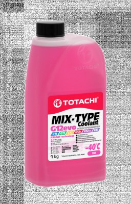 Антифриз розовый -40C 1кг G12evo MIX-TYPE COOLANT TOTACHI 46801 TOTACHI