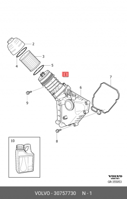 Маслоотделитель VOLVO 30757730 30757730 VOLVO