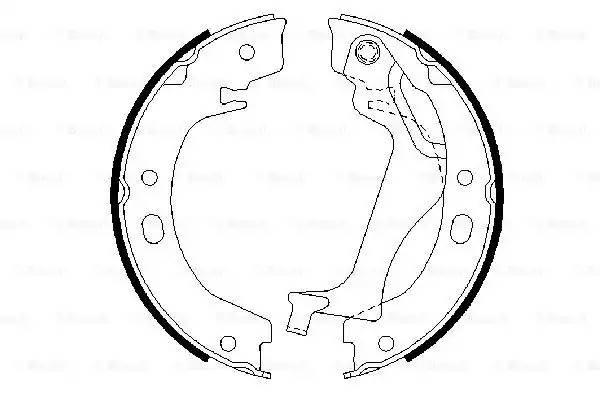 Колодки тормозные TOYOTA Corolla (02-) задние барабанные (4шт.) BOSCH 0 986 487 713 BOSCH
