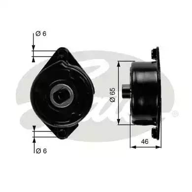 Натяжной ролик поликлиновой ремень 7808-21406 T39006 GATES