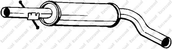 Глушитель VW Bora,Golf AUDI A3 SKODA Octavia средняя часть BOSAL 105-109 BOSAL