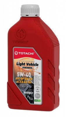 Масло моторное TOTACHI NIRO LV SP/SN/CF/A3/B4 5W40 синт.1л 19801 TOTACHI