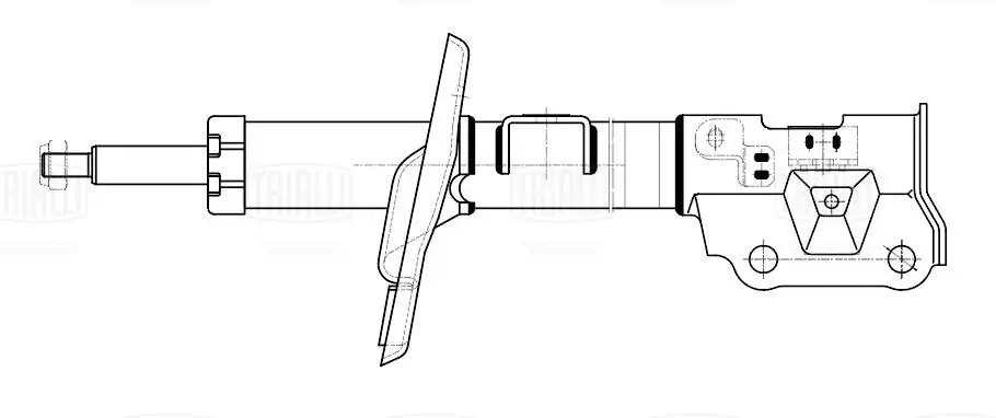 Амортизатор Mazda 3 (13-) (стойка) пер. лев. без i-STOP (AG 25166) AG 25166 TRIALLI