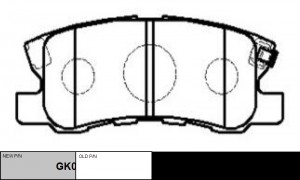 Колодки тормозные MITSUBISHI ASX 2010 ~ / RVR 2010 ~ PEUGEOT 4008 2012 ~ C4 Airc GK0578 CTR