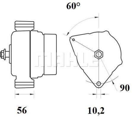 Стартер 24V 5.5kW MS 778 MAHLE KNECHT