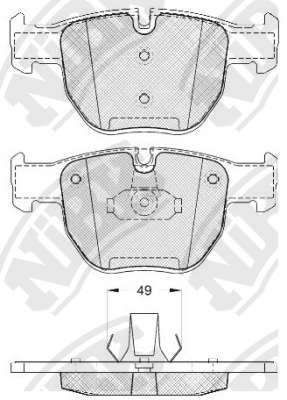 Колодки тормозные LAND ROVER Range Rover (02-) передние (4шт.) NIBK PN0334 NIBK