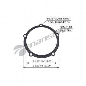 Прокладка MERITOR крышки ступицы MANSONS CSB16 MANSONS