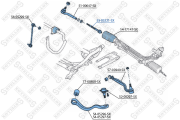 тяга рулевая!\ Land Rover Range Rover all 02> 55-05321-SX STELLOX
