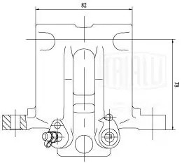 Суппорт торм. Toyota Corolla E120 (01-) зад. лев. d=34мм (CF 001890) CF 001890 TRIALLI