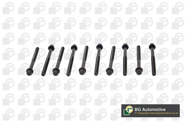 болт головки блока! к-кт 10шт\ Mitsubishi ASX 10>/ Lancer 07> BK1318 BG AUTOMOTIVE