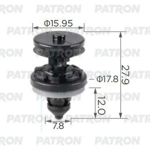 КРЕПЛЕНИЕ ОБШИВКИ ДВЕРИ FORD EUROPA FOCUS II (2005-2008) P370247A PATRON