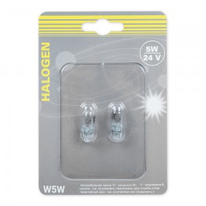 Лампа 24V W5W T10W W2.1x9.5d блистер (2шт.) GANZ GIP06066 GANZ