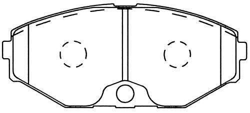 Колодки тормозные дисковые пер. Nissan Maxima QX 00- D1222 D1222 MK KASHIYAMA