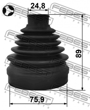 Пыльник ШРУСа внутренний 2215-D9T 2215-D9T FEBEST
