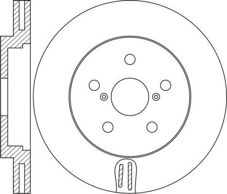 Диск тормозной LAND ROVER Freelander (06-) задний (1шт.) NIBK RN2096 NIBK