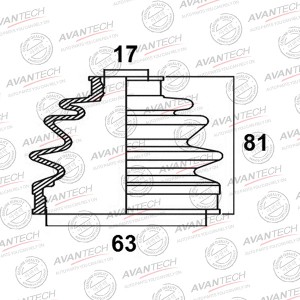 Пыльник привода Avantech BD0311 AVANTECH
