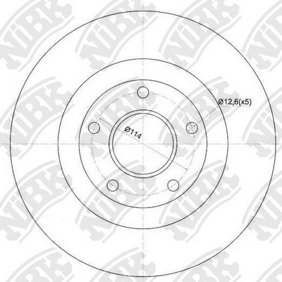 Диск тормозной передний NISSAN MAXIMA QX33 00-03 D296мм RN1545 RN1545 NIBK