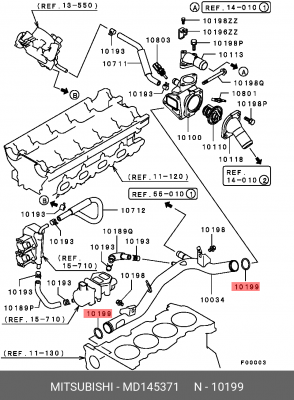 Кольцо уплотнительное MD145371 MD145371 MITSUBISHI