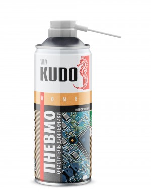 Воздух сжатый для бесконтактной очистки негорючий 520мл KUDO KU-H451 KUDO