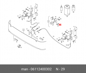 6-гранная стопорная гайка AM5-8-MAN183-B 06112400302 MAN