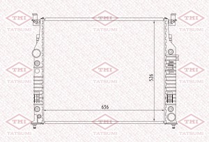 Радиатор охлаждения MERCEDES W164/W251/W461 05 TGA1188 TGA1188 TATSUMI