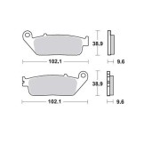 Колодки дисковые MCB677 MCB677 TRW LUCAS
