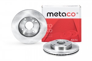 Диск тормозной передний вентилируемый 3050256 METACO